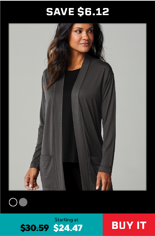 Port Authority Ladies Concept Long Pocket Cardigan